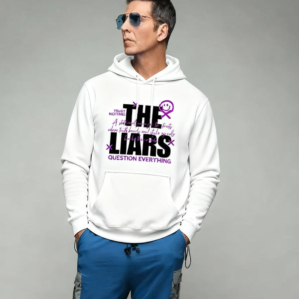 FUN Bore – THE LIARS Premium 300 GSM Cotton Hoodie | Unisex Heavyweight Fleece